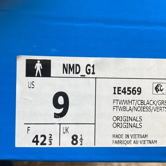 ☀️ADIDAS NMD_G1 Men’s 9+10 white black - Picture 13 of 15